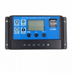 PWM Solárnínabíječka Controller 60A 50A 40A 30A 20A 10A 12V 24V 24Vnabíječka baterií LCD Dual USB Solární panel Regulátor MAX 50V PV INPUT