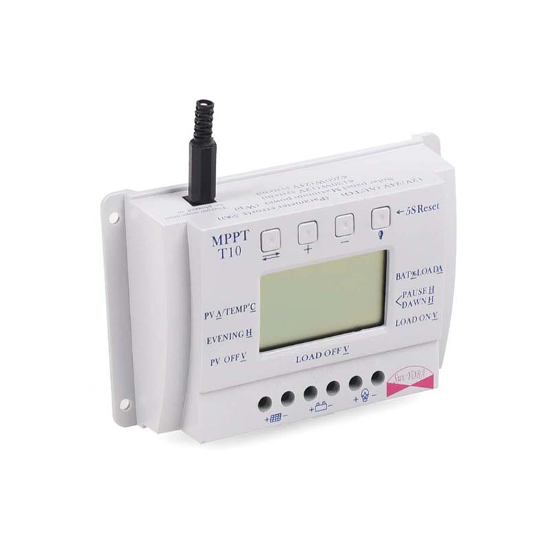 PWM 20A 10A 10A Solární panel Regulátor regulátor T10 T20 12V 24V Auto LCD displej Light a Dual Timer